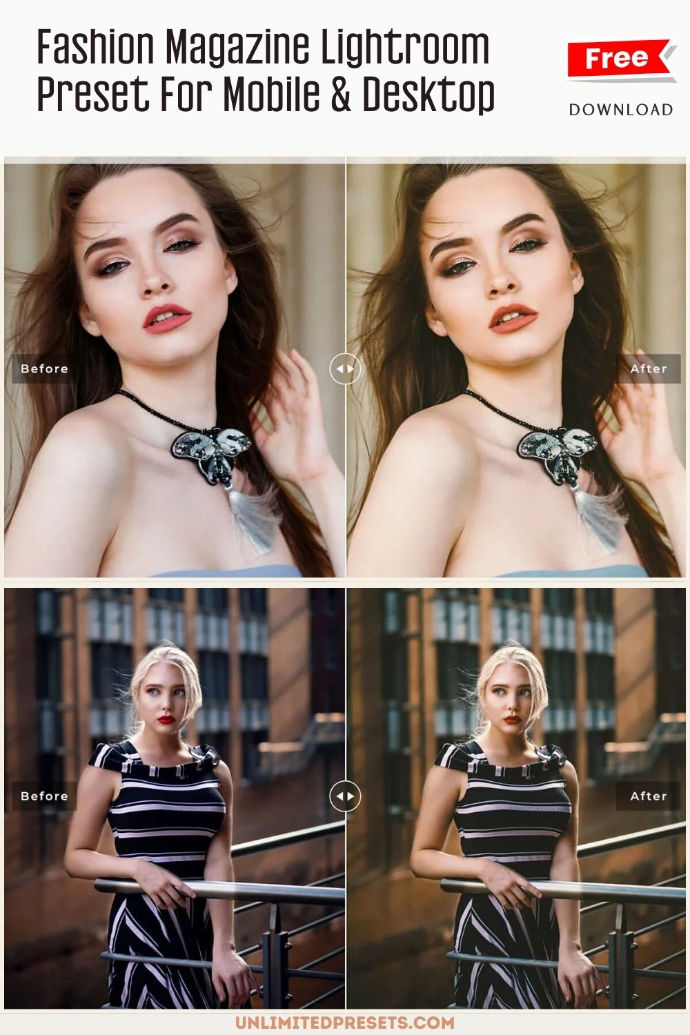 Fashion Magazine Lightroom Preset For Mobile & Desktop