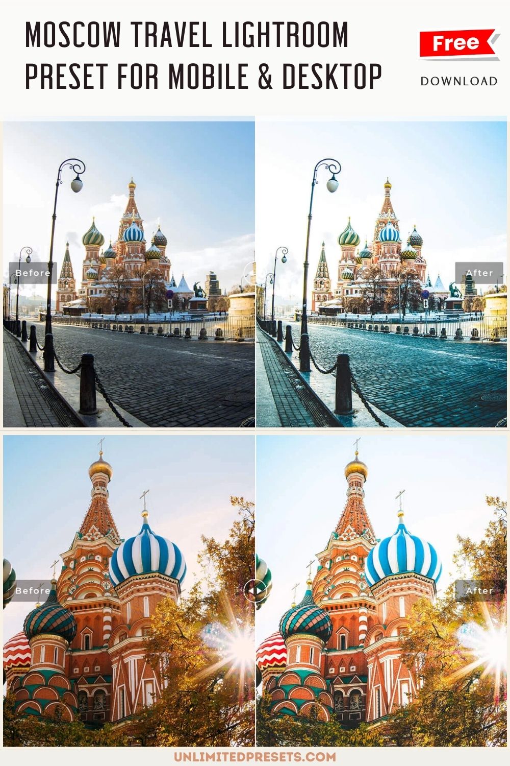 Moscow Travel Lightroom Preset For Mobile & Desktop