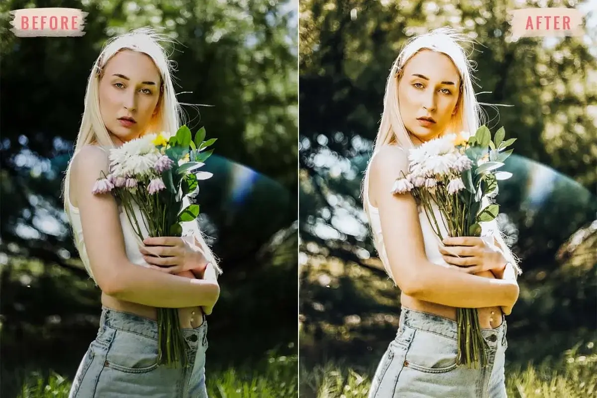 Golden Glow Lightroom Presets Preview 1